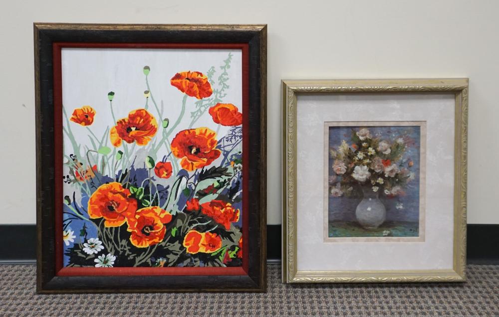 20TH CENTURY SCHOOL, POPPIES, OIL