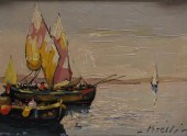20TH CENTURY SCHOOL, SAILBOATS