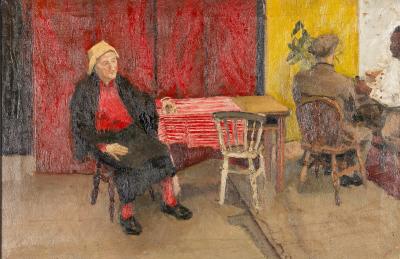 20th Century School/Cafe Scene with