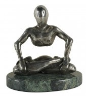 20TH CENTURY: SILVERED BRONZE