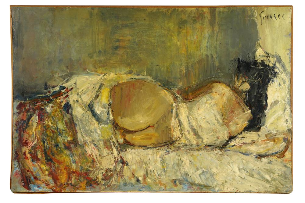20TH CENTURY: SLEEPING NUDEoil on