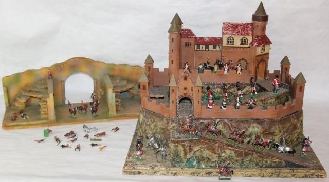20TH CENTURY TOY MODEL CASTLE UNDER