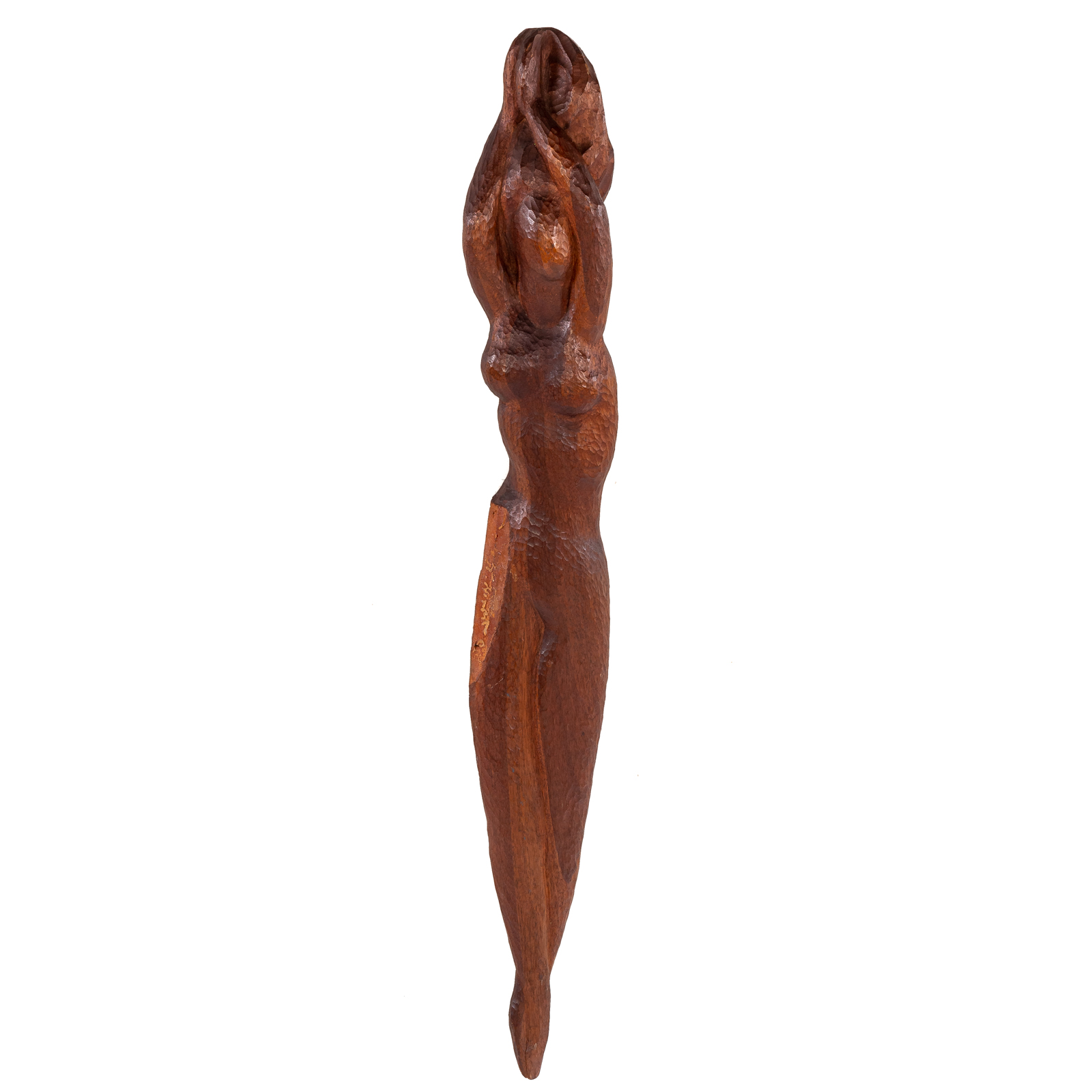 20TH CENTURY. WOMAN SCULPTURE, WOOD