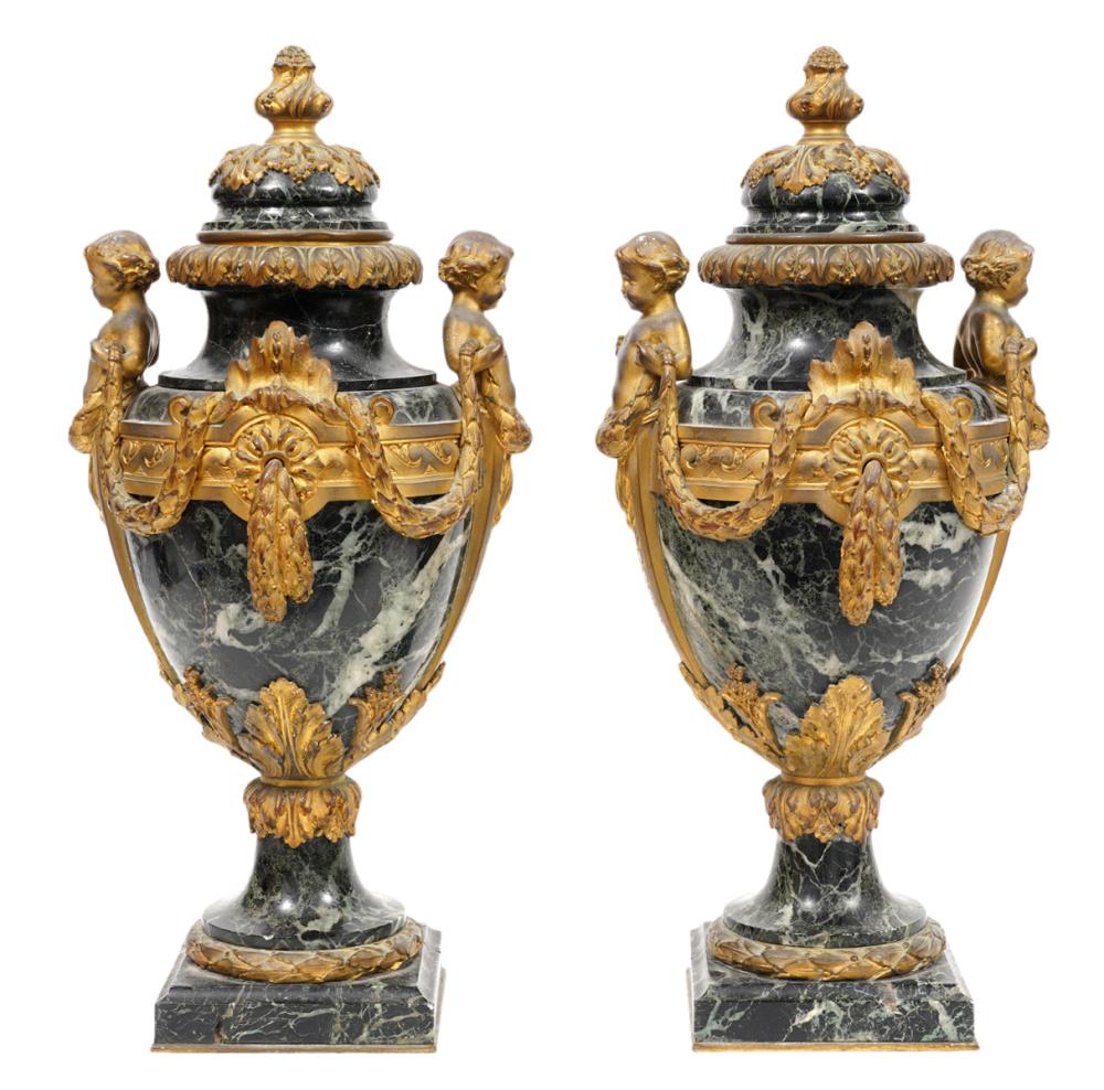 20TH CT. PR. FRENCH GREEN MARBLE