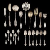 (21) ANTIQUE AMERICAN STERLING