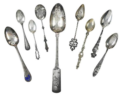 21 ASSORTED SILVER