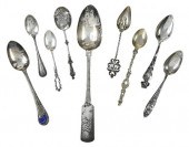 21 ASSORTED SILVER SPOONSinclu