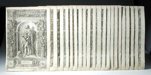 21 BAROQUE ENGRAVINGS OF ARMOR