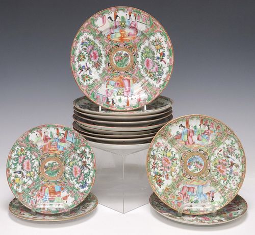 (21) CHINESE CANTON ROSE ENAMELED