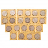 21 DIFFERENT PEACE DOLLARS 192