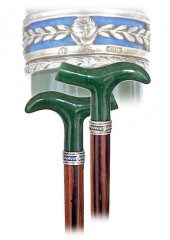 21. FABERGé NEPHRITE AND SILVE
