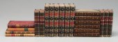 21 leather-bound books: six vo