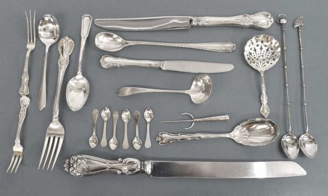 (21) MIXED STERLING FLATWARE