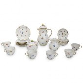 (21 PC) MEISSEN "SCATTERED FLO