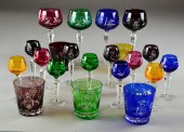 (21) Pcs. Bohemian Crystal Ste