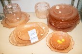 (21) Pcs pink embossed Depress