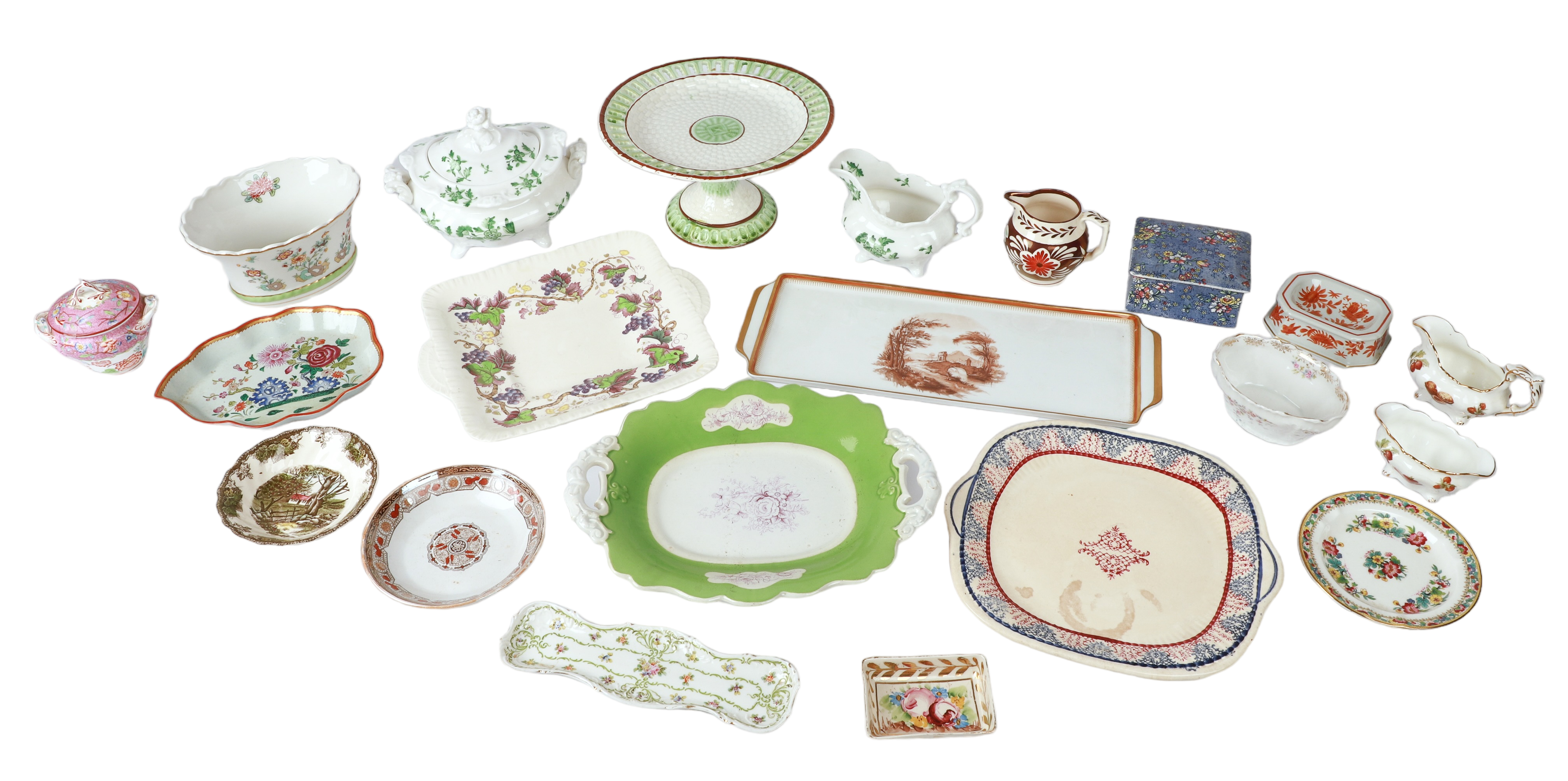 (21) Pcs porcelain, c/o Grays