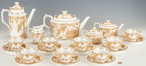 21 PCS. ROYAL CROWN DERBY GOLD AVES