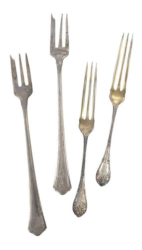21 PIECES ASSORTED STERLING