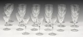 21 PIECES BACCARAT GENOVA CUT