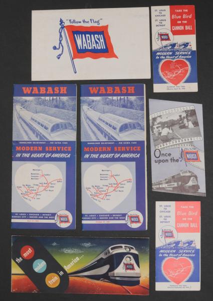 21 PIECES OF WABASH RAILROAD
