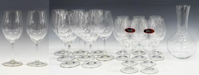 (21) RIEDEL GLASS WINE STEMWARE &