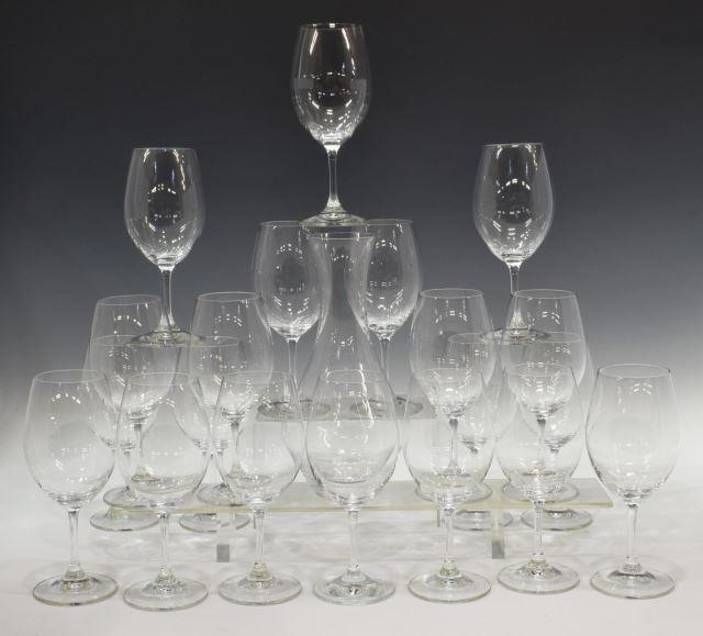 (21) RIEDEL GLASS WINE STEMWARE &