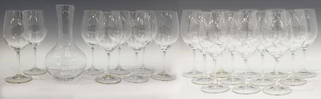 (21) RIEDEL GLASS WINE STEMWARE &