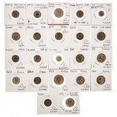 21 SILVER COINS - 11-19TH CENT