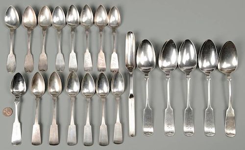 21 SILVER TABLE AND SERVING