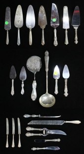 21 STERLING HANDLED SERVING PI