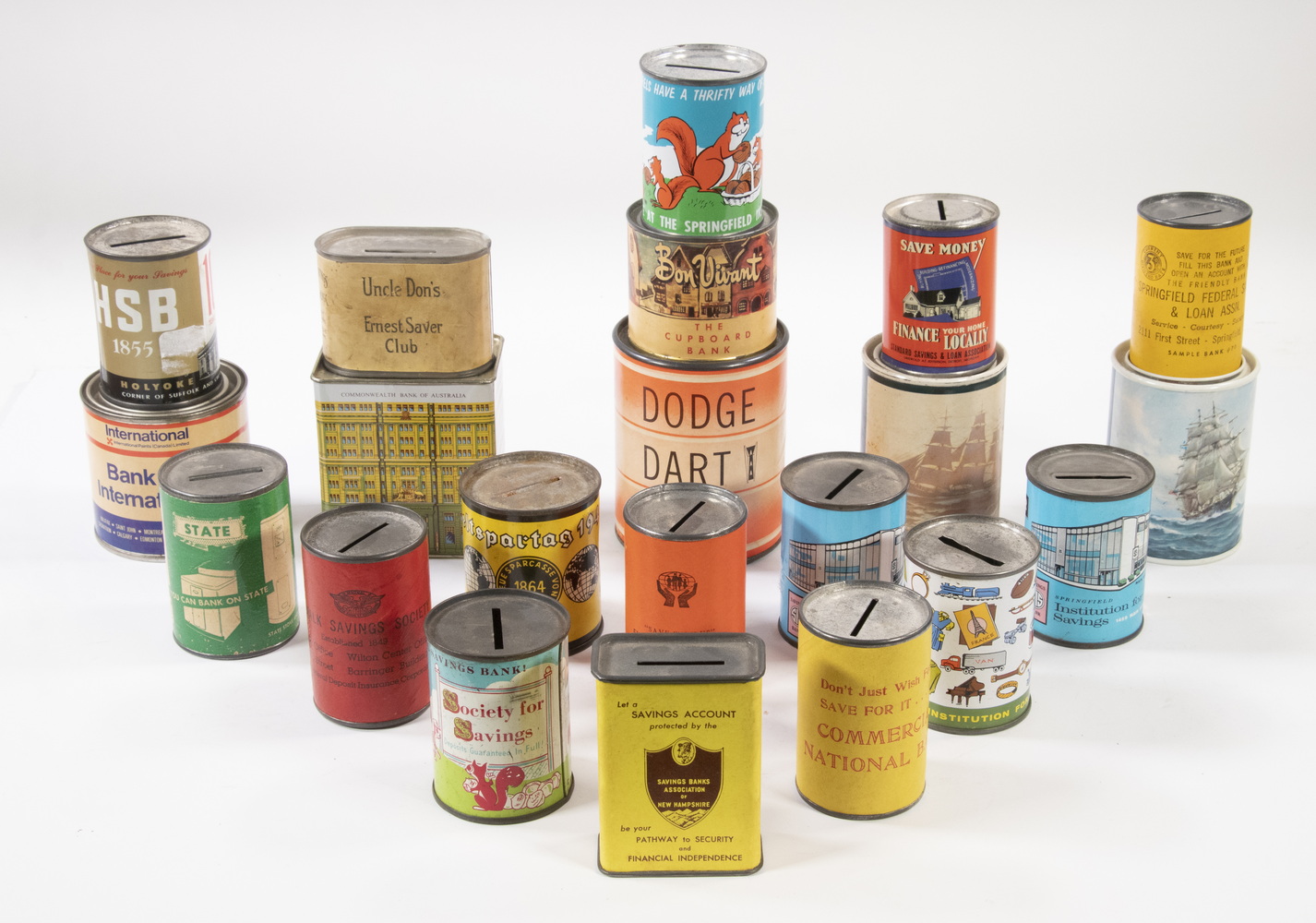 (21) VINTAGE TIN ADVERTISING