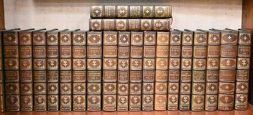 21 VOLUME LEATHER BOUND SET OF