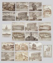 21 Wedgwood calendar tiles, Bo