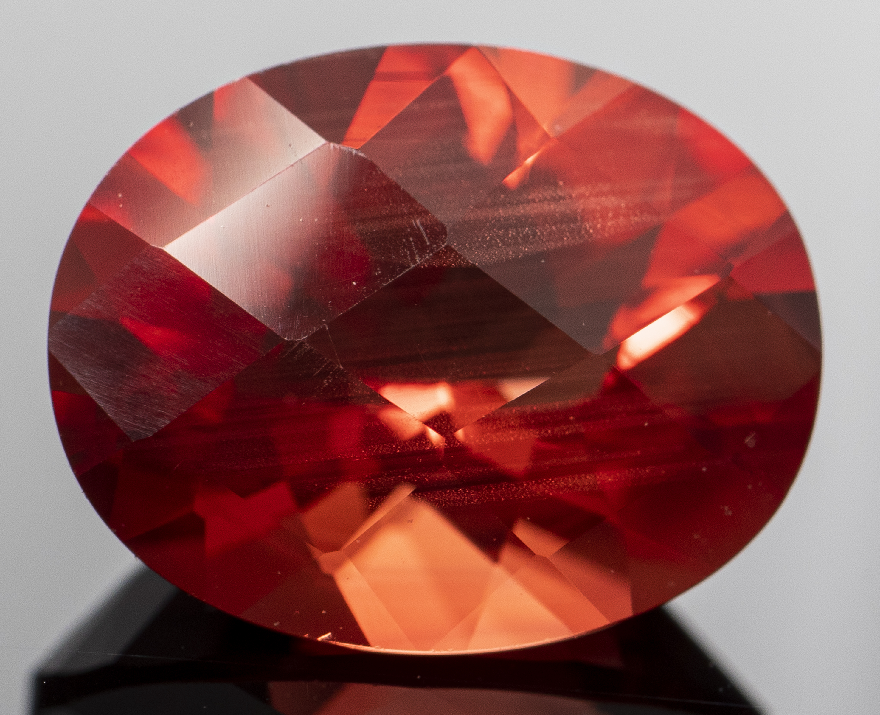 2.10 CT. LOOSE NATURAL OVAL-CUT RED