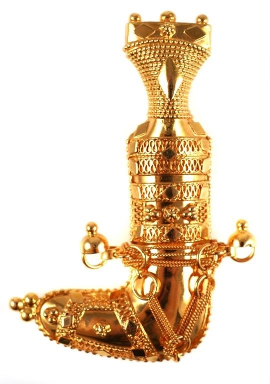 21K GOLD ARABIC ASIAN JAMBIYA