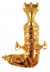 21K GOLD ARABIC ASIAN JAMBIYA