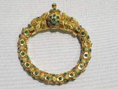 21K GOLD & EMERALD ARTICULATED