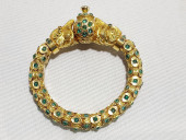 21K GOLD & EMERALD ARTICULATED