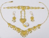 21K GOLD FILIGREE HEART JEWELR