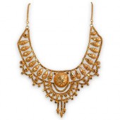 21K GOLD OPEN WORK NECKLACEDES