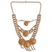 21K GOLD OPEN WORK NECKLACEDES