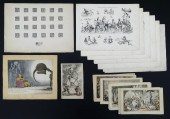 21pc Macabre Lithographs & Etc