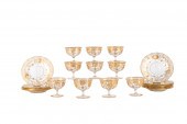 21PCS ST. LOUIS STYLE GILT GLA