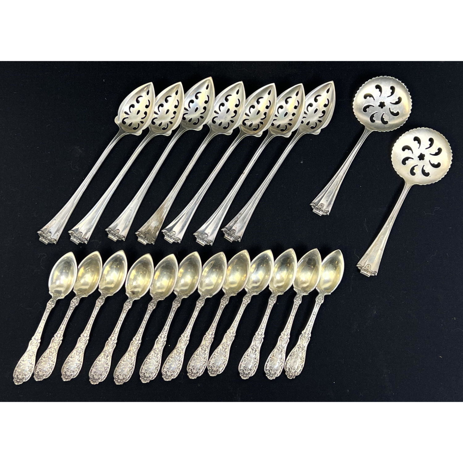 21pcs Sterling Flatware. 