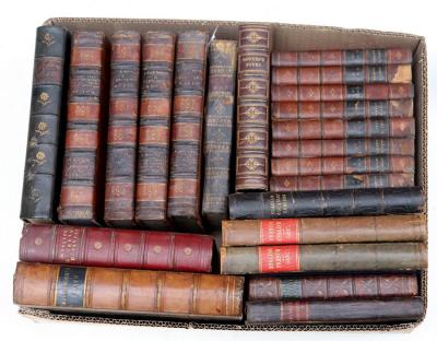 22 leather bound books