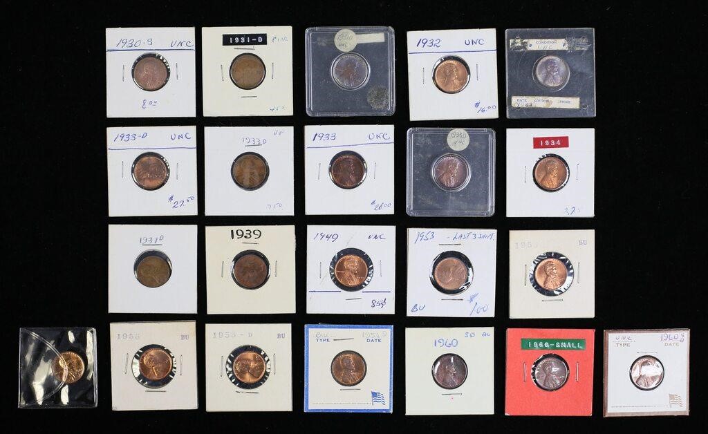 22  LINCOLN WHEAT  AND LINCOLN