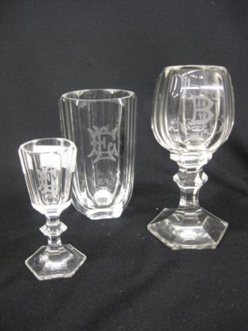 22 pc. Bohemian Cut Crystal