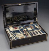 22 Pc. ivory game/puzzle set i
