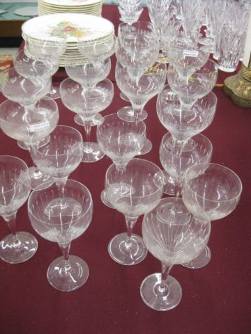 22 pcs. Rosenthal Etched Crystal
